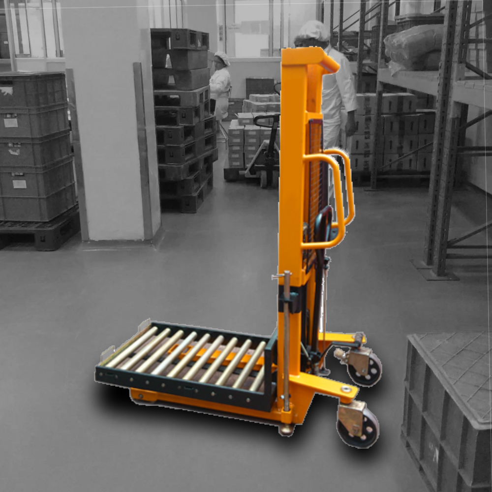 Manuall Stacker Roller Platform